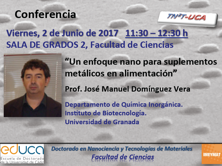 Conferencia: “​​​​​Un enfoque nano para suplementos metálicos en alimentación”