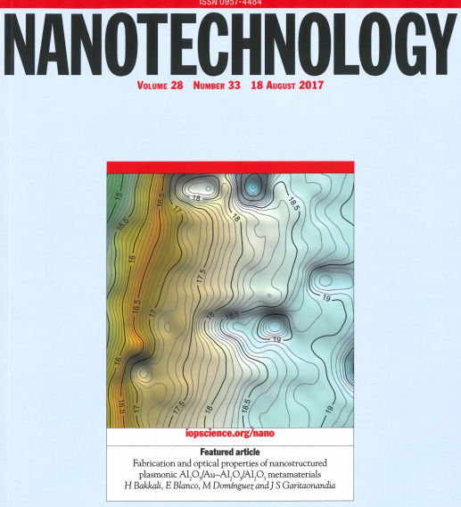 Publicación destacada: “Fabrication and optical properties of nanostructured plasmonic Al2O3/Au–Al2O3/Al2O3 metamaterials”