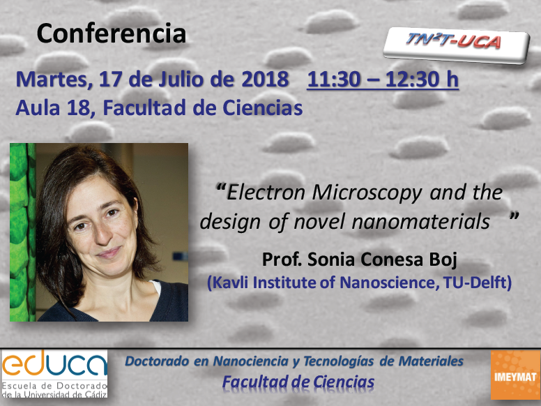 Conferencia: “Electron Microscopy and the design of novel nanomaterials”