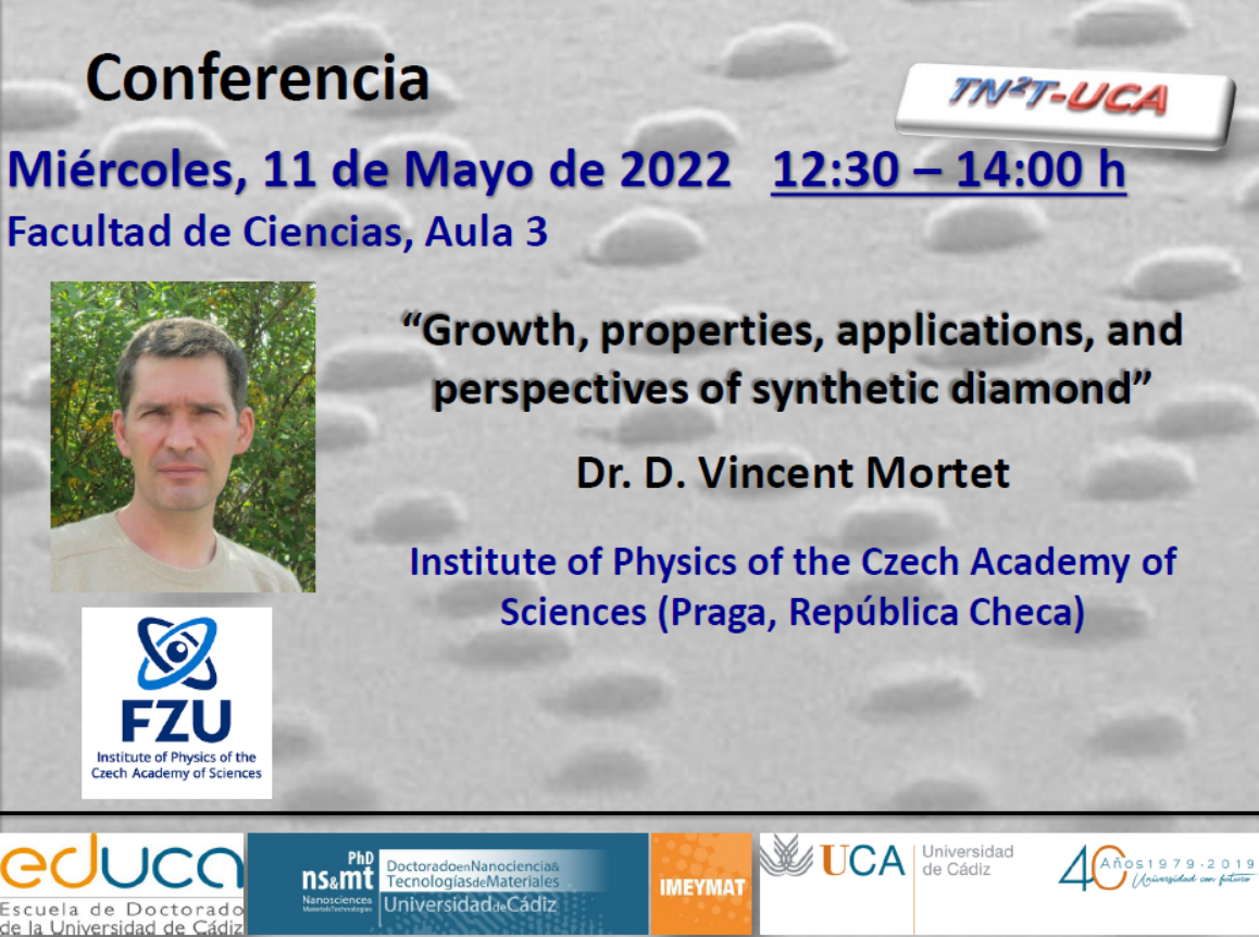 Conference “Growth, properties, applications, and perspectives of synthetic diamond”-11/05