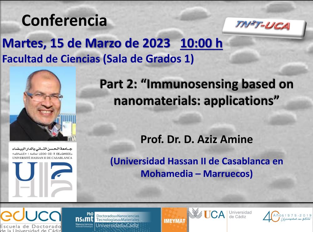 Conferencias “Immunosensing based on nanomaterials: Principles and Applications”-14-15/03